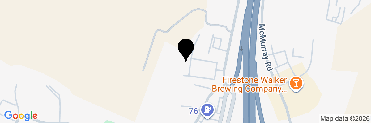 Map showing facility locations