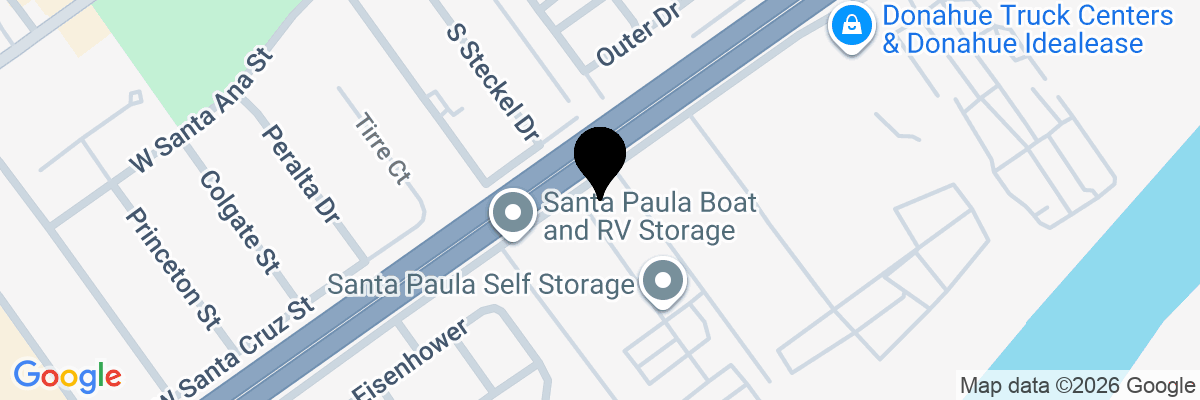 Map showing facility locations