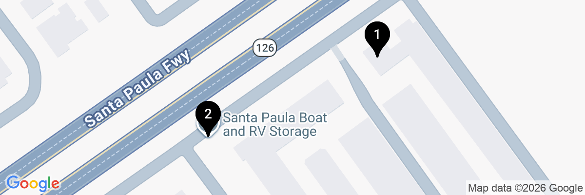Map showing facility locations