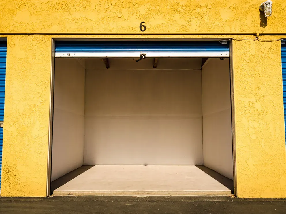 Inside of a storage unit