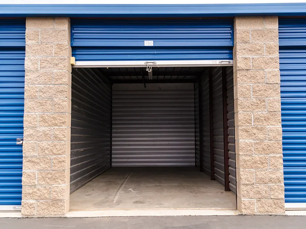 Clean inside of a large storage unit